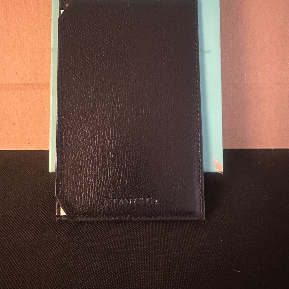 Black and Cream Leather Photo Frame - Picture 3 of 6